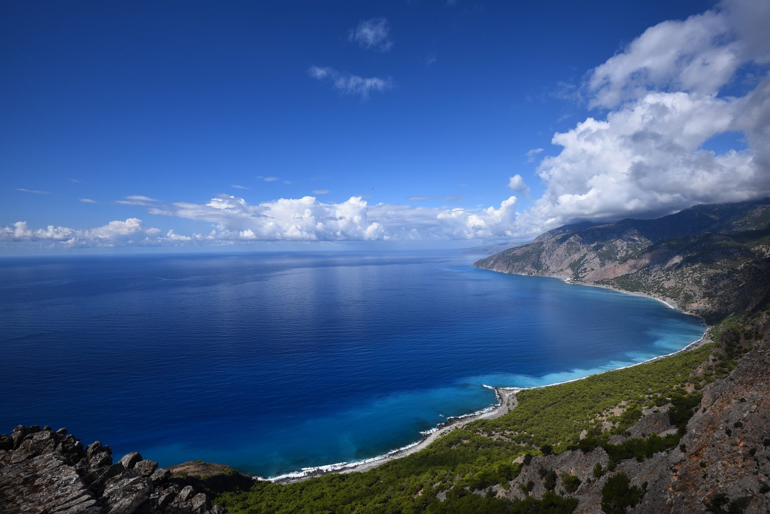 Crete Island Coast Line