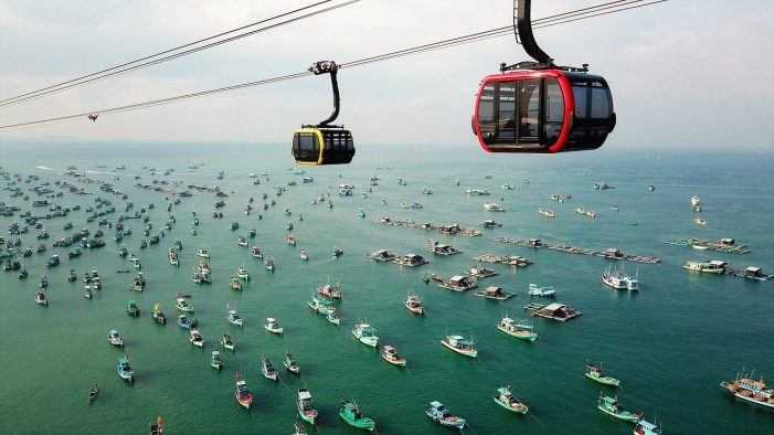 Cable car on Phu Quoc Island