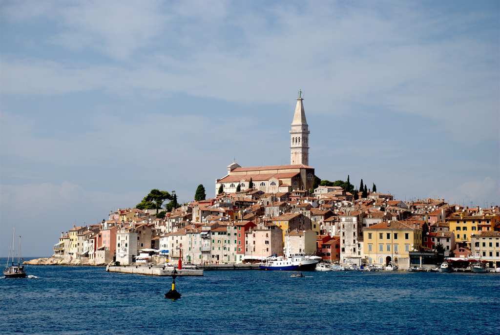 Coast line in Rovinj Croatia